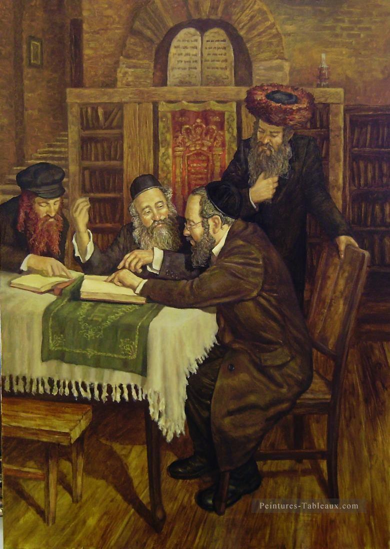 partie de lecture juive Peintures à l'huile